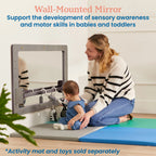ECR4Kids Wall-Mounted Coordination Mirror, Natural