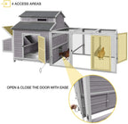 Aivituvin Extra Large Chicken Coop Wooden Hen House for 8-10 Chickens