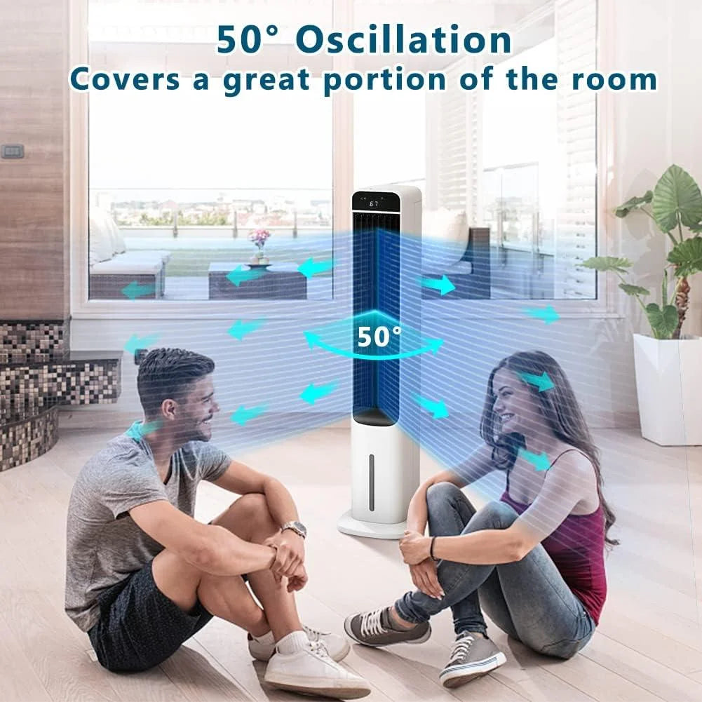 LifePlus Evaporative Air Cooler Tower Fan Portable Air Conditioners Indoor 3-in-1 Humidifier 41.5"