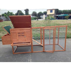 Chicken Coop Large 95" Deluxe Solid wood Hen Chicken Cage House Coop Huge with Run nesting box