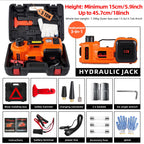 SZTAA Electric Car Jack Lift with Air Compressor and Emergency Hammer 5 Ton/11023 lbs Hydraulic Jack for SUV Sedan Truck Change Tires Garage Repair