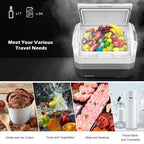 Aimee Lii 58 Quart Portable Electric Camping Car Cooler, Travel Cooler, Outdoor Picnic Camping Equipment for Camping Hiking Traveling