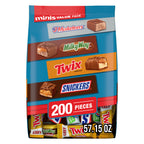 Mars Minis Chocolate Candy, Variety Pack, 200-count