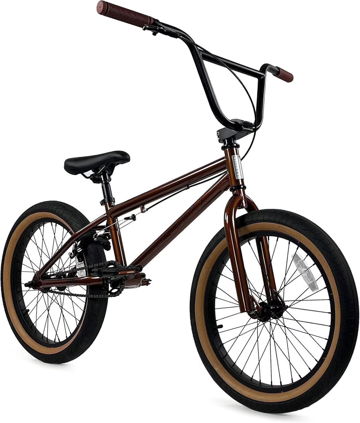Elite BMX Bicycle 20�� Freestyle Bike - Stealth Blue Purple Ideal for Ages 7 to 18 Years