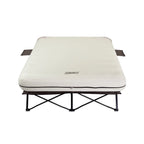 Coleman Cot and Thick Queen Air Mattress Combo Side Tables, Pump Included