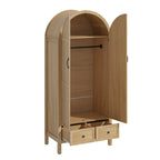 Armoire Wardrobe Closet, Bedroom Armoire with Drawers, Wood Wardrobe Storage Cabinets