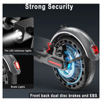 AOVOPRO ES80 350W 8.5' Foldable Electric Scooter for Adults, 21 Miles Range
