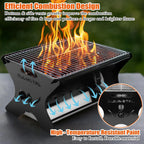 Portable Gas/Charcoal Grill �C Foldable BBQ & Fire Pit for Outdoor Cooking, Camping, Tailgating,  & Backyard