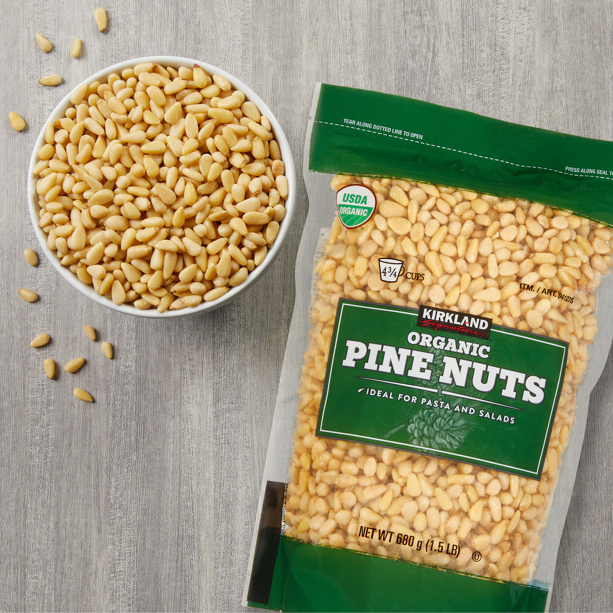 Kirkland Signature Organic Pine Nuts, 1.5 lbs