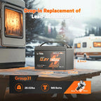 LiTime 12V 140Ah Bluetooth LiFePO4 Lithium Battery Group 31 150A BMS deep cycle for RV Travel Trailers and Trolling Motor