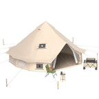 Dextrus Camping Tent with Stove Jacks & Windows for Outdoor Family Party, Camping, Picnic, Barbecue