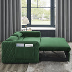 Convertible Sofa Bed,3 in 1 Sleeper Sofa with 2 Pillows and Adjustable Backrest for Living Room Office,Black