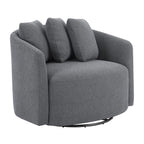 Beautiful Drew Accent Chair by Drew Barrymore, Cream Boucle