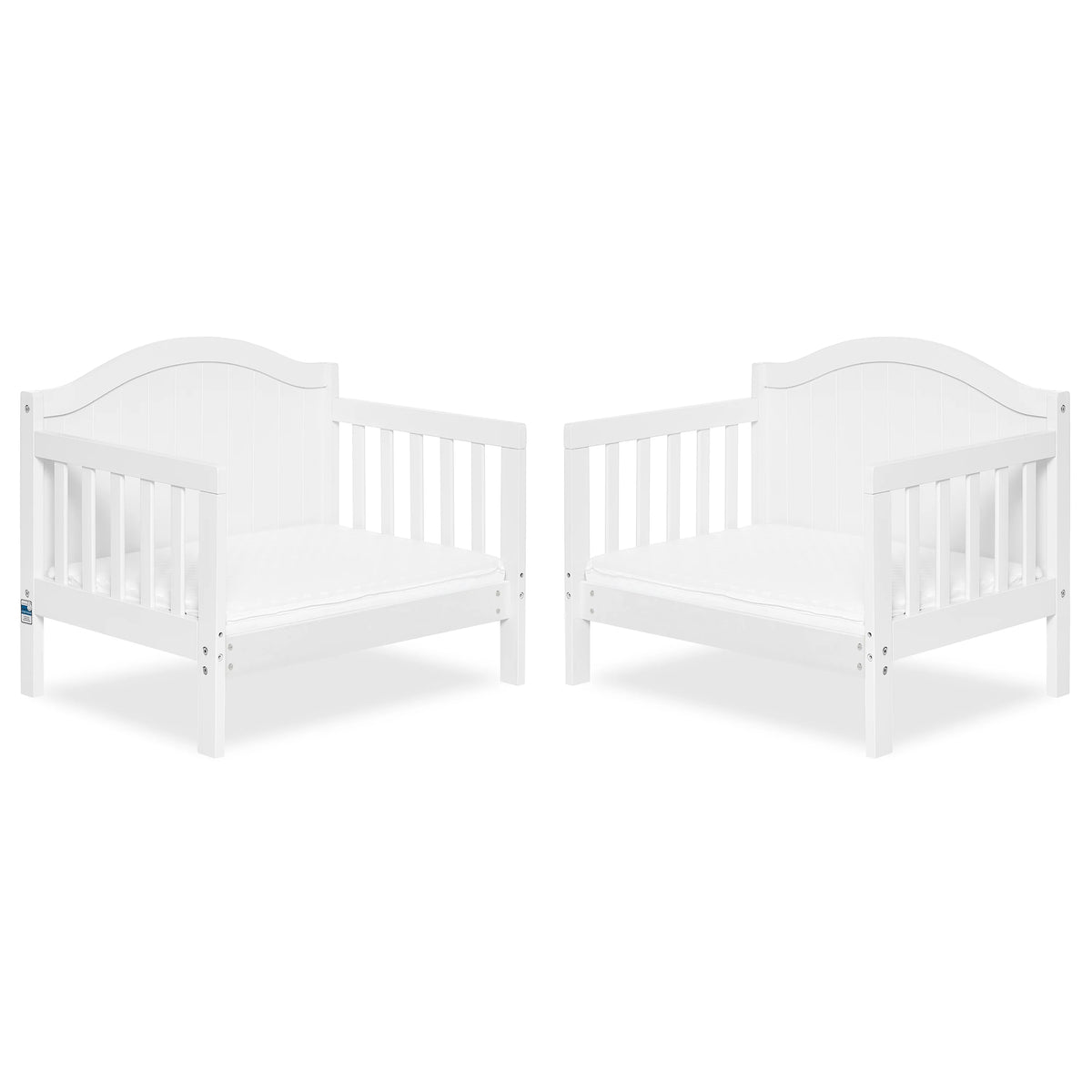 Dream On Me Portland 3 in 1 convertible Toddler Bed, Steel Grey