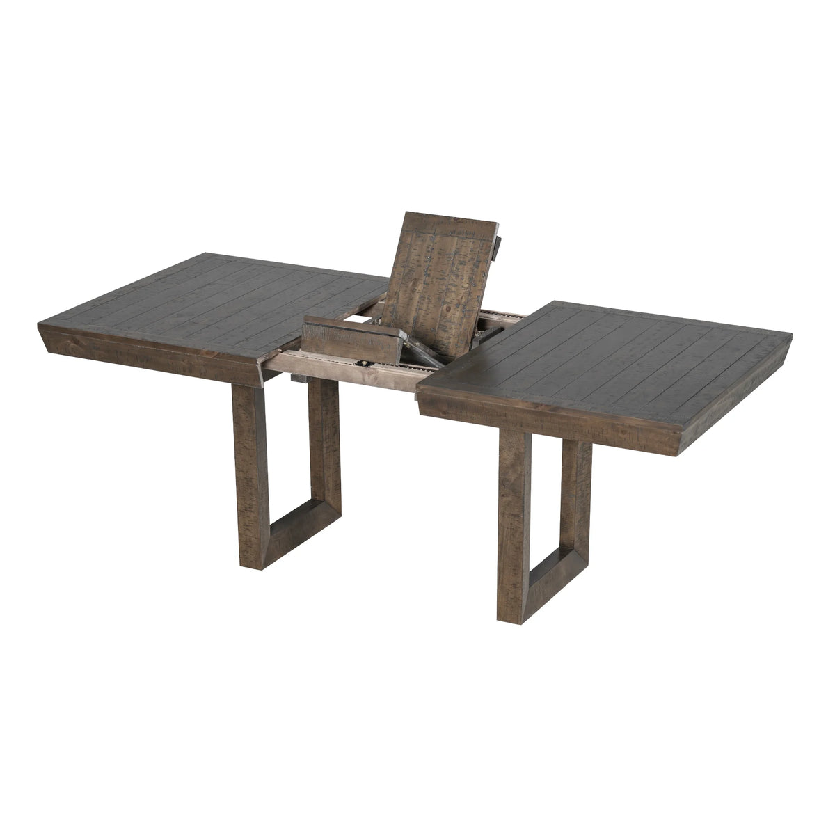 Harper & Bright Designs Farmhouse 7 Pieces Extendable Dining Table Set for 6, Solid Wood Kitchen Table with Butterfly Leaf and 6 Upholstered Chairs, Brown