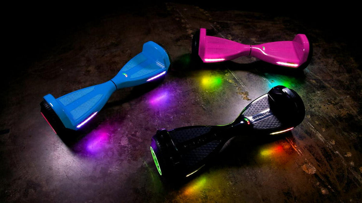Razor Hovertrax Prizma- Black. Lighted Hoverboard for Child &amp; Teen. up to 9 mph. UL2272 Certified