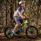 20-inch Oxide Boys Mountain Bike for Kids , Lime / Blue