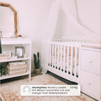 Delta Children Mason 6-in-1 Convertible Crib and Changer. Gray