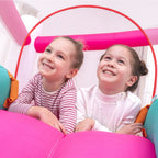 Barbie Inflatable Bounce House with Mesh Walls, Slide and Blower, Indoor/Outdoor, Ages 3+