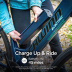 Schwinn 700c Wanderlust Unisex Electric Hybrid Bike, Matte Blue, 250w Motor, Step Thru Ebike for Adults