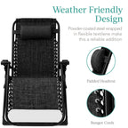 Best Choice Products Oversized Zero Gravity Chair, Folding Recliner w/ Removable Cushion, Side Tray - Fossil Gray