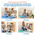 ECR4Kids Wall-Mounted Coordination Mirror, Natural