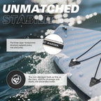 MSEASFREE 10' Inflatable Stand up Paddle Board,with Premium SUP Paddle Board Accessories,Non-Slip Comfort Deck for Youth & Adults