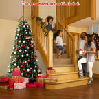 Costway 7ft Pre-lit Hinged Christmas Tree w/ Remote Control & 9 Lighting Modes