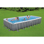 Bestway 24' x 12' x 52" Rectangular Frame Above Ground Swimming Pool Set