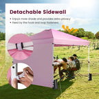Gvn 10 x 10 ft Pink Pop up Outdoor Canopies, Waterproof