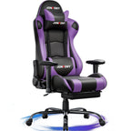 JONPONY Big and Tall 500LBS Gaming Chair, Ergonomic Design, Gamer Chair PU Leather with Footrest and Lumbar Support, High Back Office Chair Support 8 Hours Long Sitting,Red Computer Chair,Red