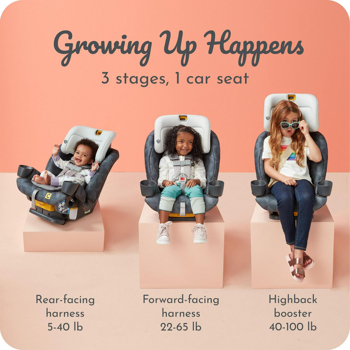 Century Drive On 3-in-1 Convertible Car Seat. Metro