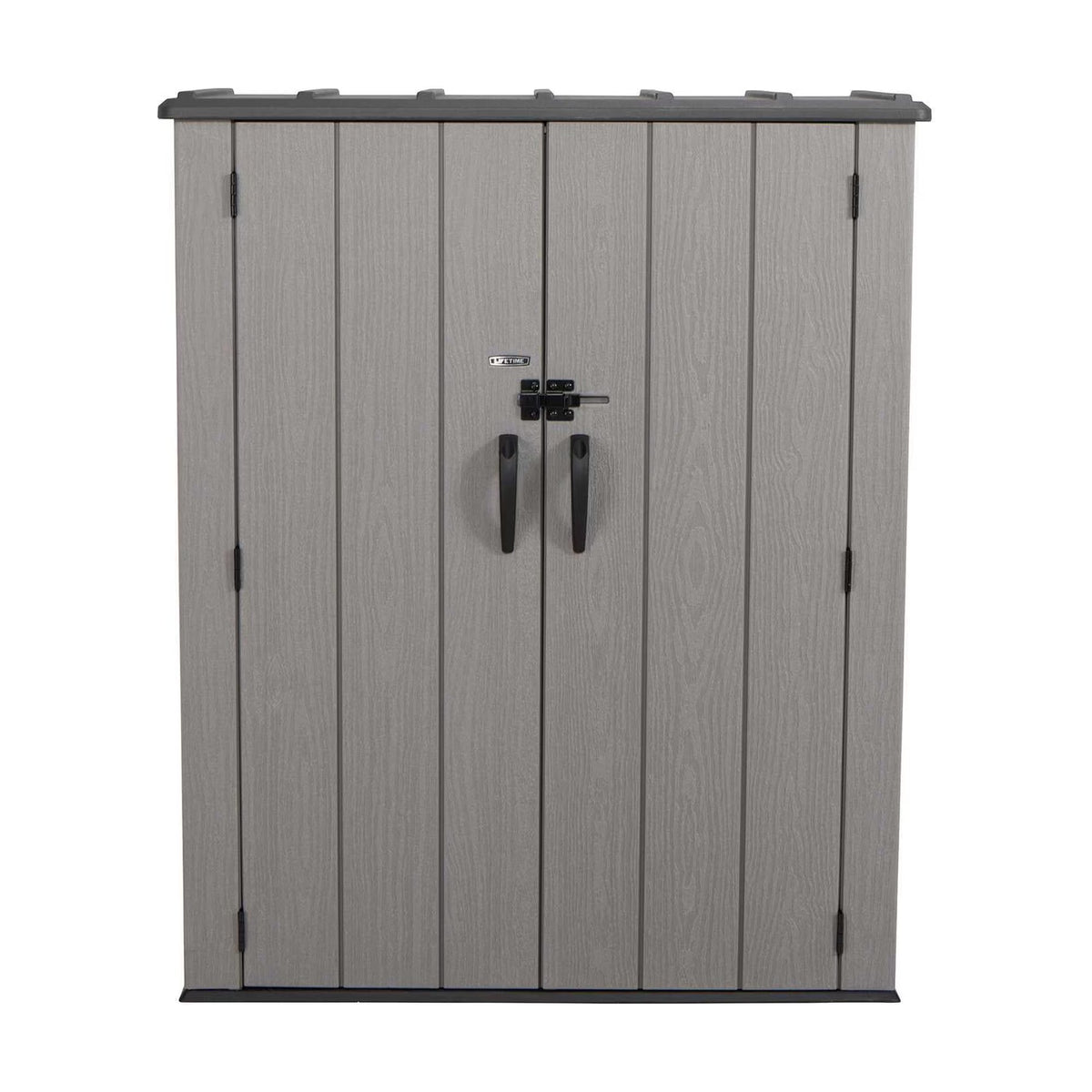 Lifetime Polyethylene Storage Shed, 53 cubic feet, Vertical, Gray (60300U)