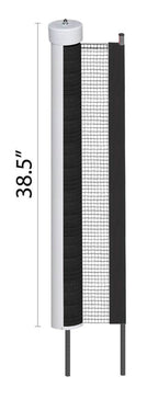 KidKusion Retractable Driveway Guard, Plastic & Steel, Gate, Toddlers, 24 ft Long, 1 CT, Black