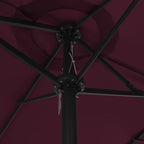 vidaXL Garden Parasol Blue Polyester fabric, Aluminum pole and ribs Large
