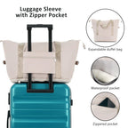 Hardshell ABS Luggage Set - Lightweight & Durable Suitcases with Dual Spinner Wheels