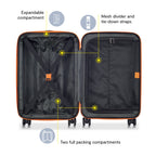 Securitech by Delsey, Citadel 31" Large Checked Hardside Spinner Luggage Green