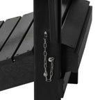 Westintrends Outdoor Folding HDPE Adirondack Chair, Patio Seat, Weather Resistant, Dark Brown
