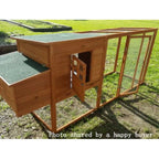 Chicken Coop Large 95" Deluxe Solid wood Hen Chicken Cage House Coop Huge with Run nesting box