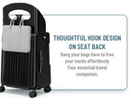 Fridtrip 20 Inch Carry On TSA Lock Luggage with Foldable Seat for Kids& Adult,Lockable Spinner Wheels Free Luggage Cover and Safety Seatbelt Travel Suitcase