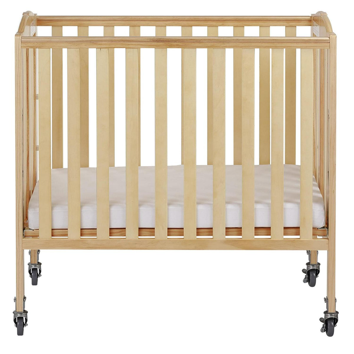 Dream On Me Birch 3-in-1 Folding Portable Mini Crib. Natural