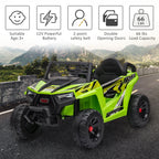TOBBI 12V Kids Electric off-Road UTV Truck Car Battery Powered Ride on Toys for Girls with LED Headlights, Music, Horn