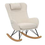 Baby Relax Robbie Rocker with Storage Pockets. Beige Linen