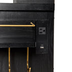 Better Homes & Gardens Lillian Vanity Desk with LED Lighted Mirror, White Finish