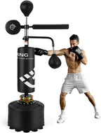 Yeshouse 5-in-1 Freestanding Punching Bag with Stand �?Adjustable Height Boxing Bag for Adults & Kids, Reflex Bar, Speed Bags, Hitting Target, Heavy Kickboxing Bag