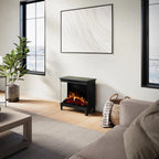 Modern Ember 24-in 3-Sided Freestanding Electric Stove in Black ME-24-3SD-BLK