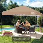 Best Choice Products 12x12ft Easy Setup Pop Up Canopy w/ 1-Button Setup, Wheeled Case, 4 Weight Bags - Navy Blue