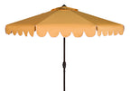 Safavieh Venice 9' Market Crank Tilt Patio Umbrella, Navy/White