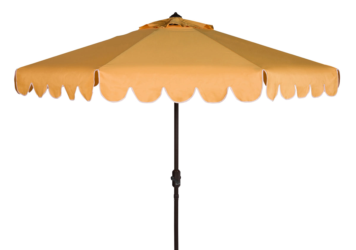 Safavieh Venice 9' Market Crank Tilt Patio Umbrella, Navy/White