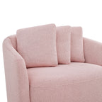 Beautiful Drew Accent Chair by Drew Barrymore, Cream Boucle
